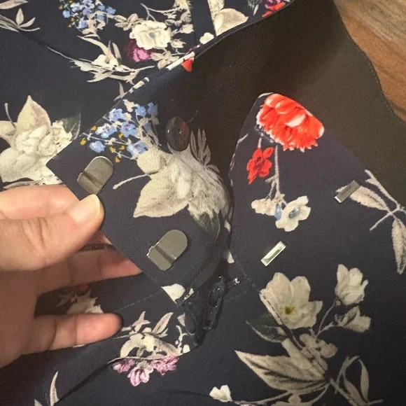 Lane Bryant Pants- Navy Floral - Picture 4 of 10